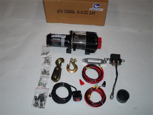 Eagle 2500lb Winch with Rope - Image 2