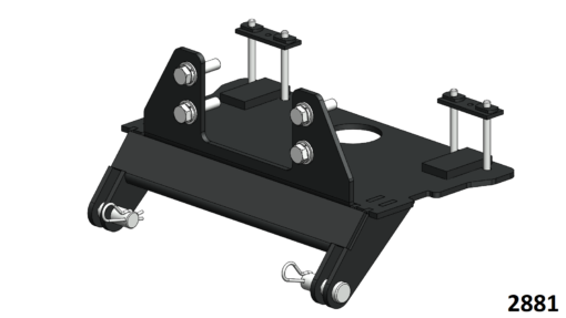 Eagle Snow Plow 72" UTV Steel Front-Mount Complete Plow System for 2400-2440 Kioti (K9) (2018-2019) - Image 3